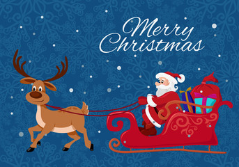Merry Christmas greeting card