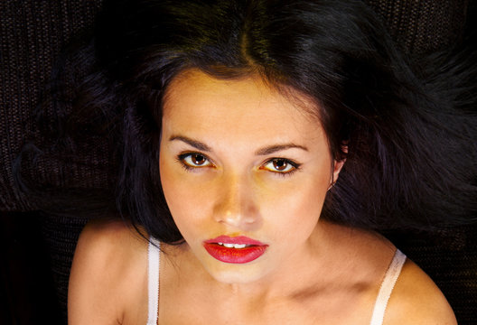 pretti face of voluptuous girl