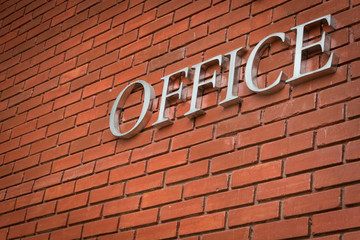 brick wall texture background material of industry building