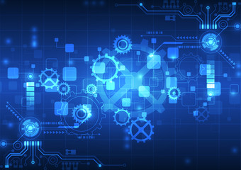 abstract vector engineering technology background illustration