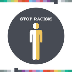 Stop racism icon.