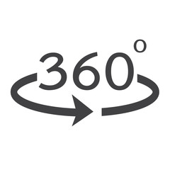 Angle 360 degrees icon