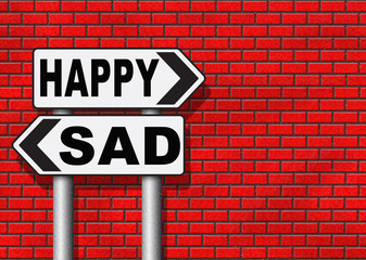 Fototapeta premium happy or sad