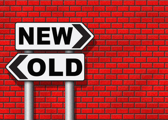 Fototapeta premium new or old modern or antique