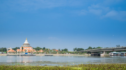Fototapeta premium public temple Wat Thewa Sangkharam, Kanchanaburi Thailand