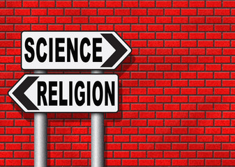 Fototapeta premium religion science relationship