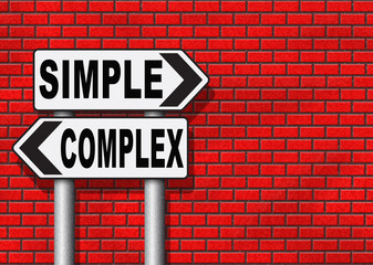 Obraz premium simple or complex