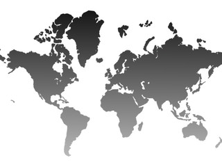 Futuristic World Map Illustration