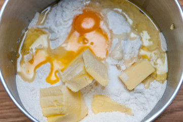 ingredients for dough cake