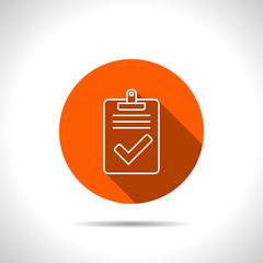 Quality control related vector icon. Pass