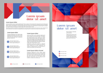Abstract colored brochure