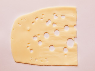 Retro looking Emmentaler cheese