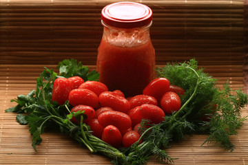 cherry tomatoes salad texture eco food concept Vitamins