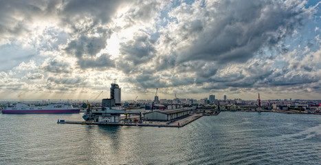 Commercial port of Valencia, Spain