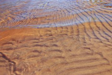 Sea sand texture wave pattern
