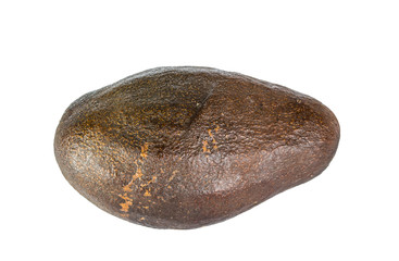 closeup Avocado isolated on a white background