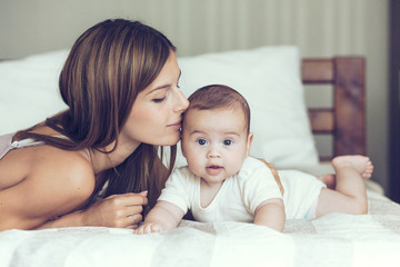 Mama with baby