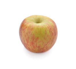 Red ripe apple isolated on white background