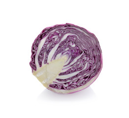 red cabbage isolated on white background