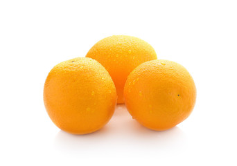 Orange fruit isolated on white background