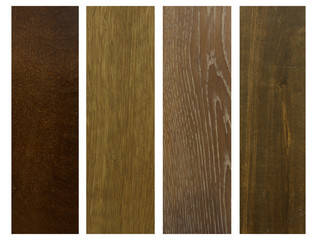 pieces of wood in four colours - obrazy, fototapety, plakaty