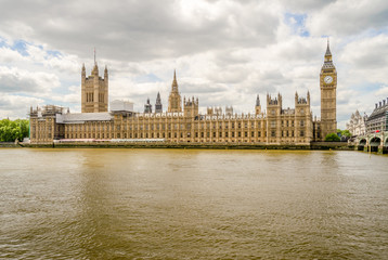 Obraz na płótnie Canvas Palace of Westminster, Houses of Parliament, London