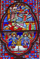 Angels Disciples Stained Glass Sainte Chapelle Paris France