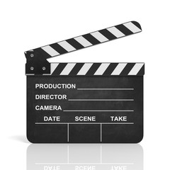 Obraz premium movie clapper 3d illustration