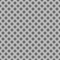 Grey Square Chains Seamless Pattern