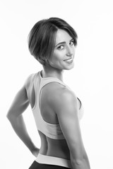 Naklejka premium fitness woman