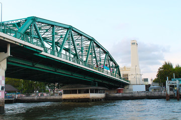Bridge across the Chao Phraya River in Bangkok