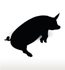 pig silhouette
