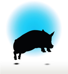 pig silhouette