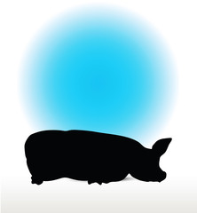 pig silhouette
