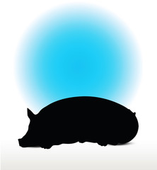 pig silhouette