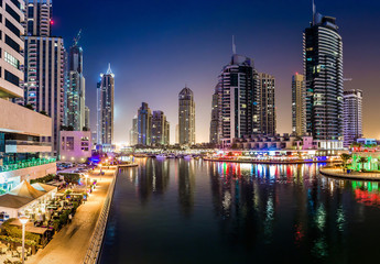 Dubai Marina cityscape, UAE