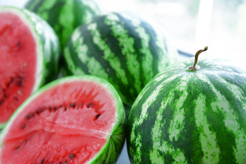 Watermelons closeup