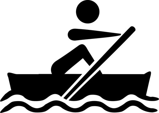 recommend clip art: Rowing Paddling icon