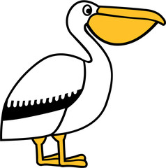 Cartoon Pelican