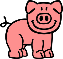 Cartoon pig
