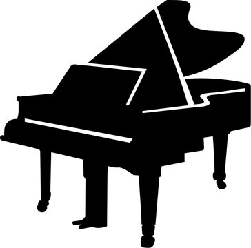 Grand Piano silhouette