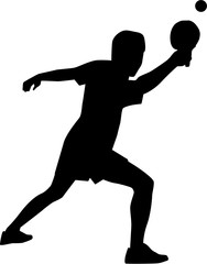 Table Tennis player action