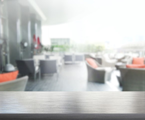 Table Top And Blur Interior Background