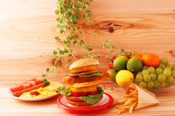 ハンバーガーセット