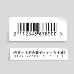 Barcode label vector