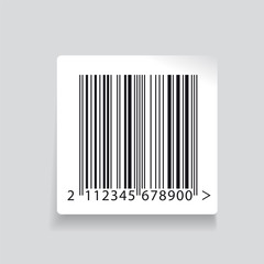 Barcode label vector