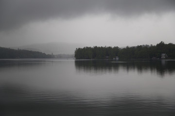 Cloudy morning on the lake