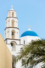 White architecture on Santorini island, Greece