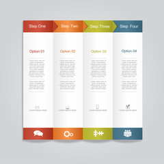 Infographic report template layout. Vector illustration