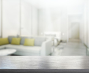 Table Top And Blur Interior Background